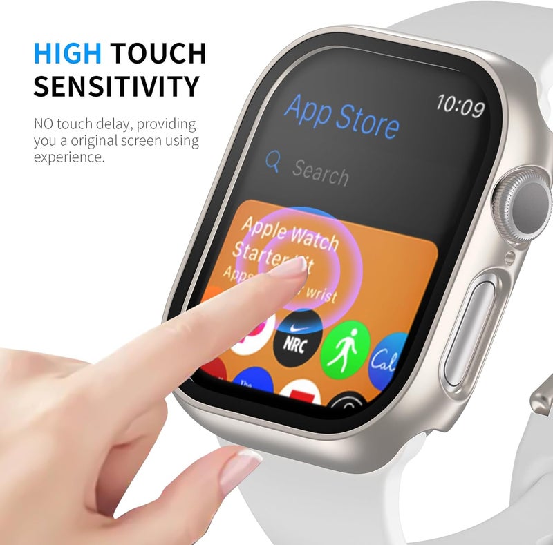 HASDON [12 Pack Case Compatible with Apple Watch Series 11/10 42mm with Tempered Glass Screen Protector, Full Coverage Bumper Hard PC Shockproof Protective Cover for iWatch Series 11/10 42mm - Image 4